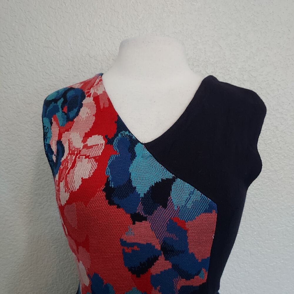 Leifsdottir Colorful Knit Sleeveless Floral Dress Size 8 - Picture 3 of 13